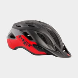 Met Crossover Black Red/Matt, Cykelhjälm Svart XL