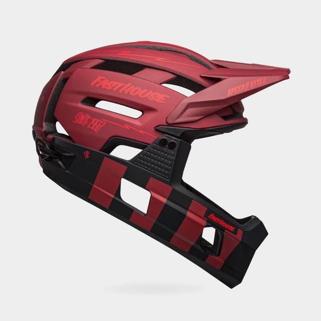 Bell Super Air R MIPS Fasthouse Matte Red/Black, Cykelhjälm Röd S