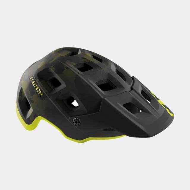 Met Terranova MIPS Camo Lime Green/Matt, Cykelhjälm Svart Large