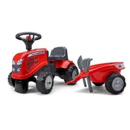 Falk Traktor m. trailer, kratta och skyffel Baby Massey Ferguson