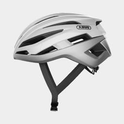 Abus StormChaser Polar White, Cykelhjälm Silver Large
