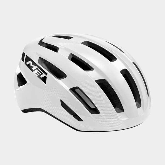 Met Miles MIPS White/Glossy, Cykelhjälm Vit M