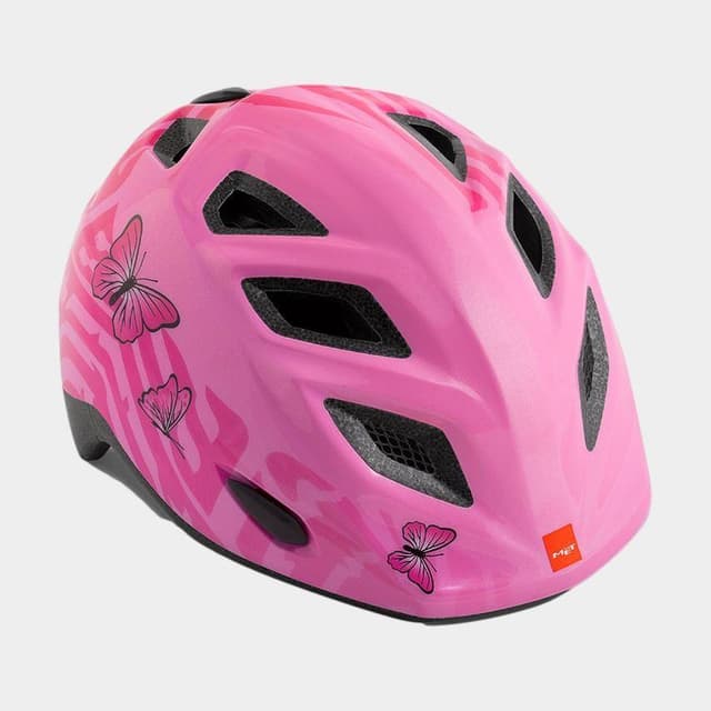 Met Elfo Pink Butterflies/Glossy, Cykelhjälm Rosa Onesize
