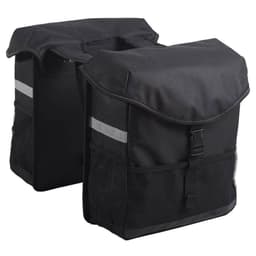 vidaXL Dubbel cykelväska 19 L svart