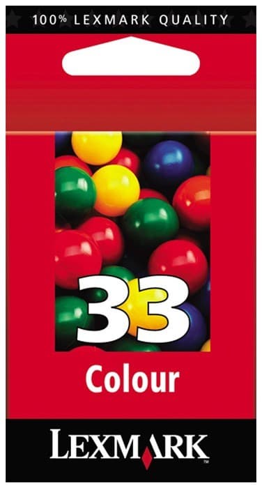 Lexmark No. 33 Färg bläckpatron