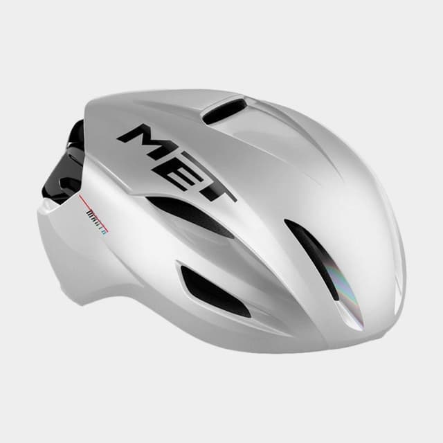 Met Manta MIPS White Holographic/Glossy, Cykelhjälm Vit S