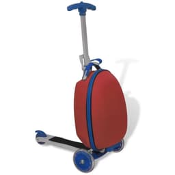 vidaXL Sparkcykel med väska för barn röd