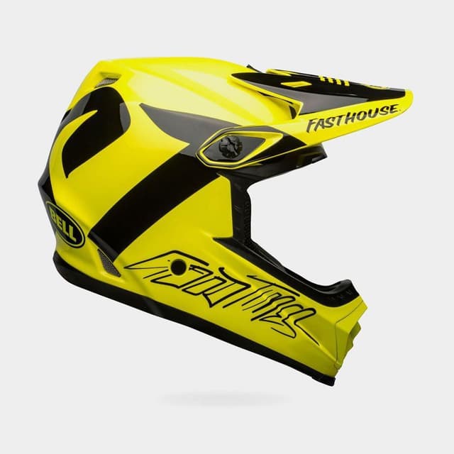 Bell Full-9 Fusion MIPS Fasthouse Hi-Viz/Black, Cykelhjälm Gul M