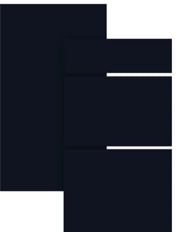 Epoq Trend Deep Ocean Blue kaapinovi keittiöön 50x22