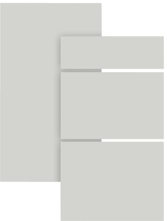 Epoq Trend Grey White skapdør til kjøkken 50x22