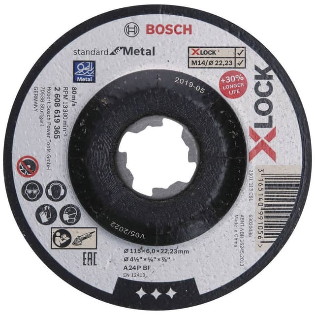 Skrubbskiva rak 115 mm 22.23 mm Bosch Accessories