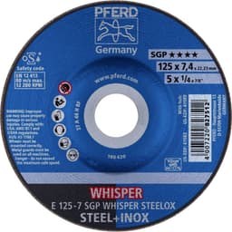PFERD 62212848 E 125-7 SGP WHISPER STEELOX Skrubbskiva