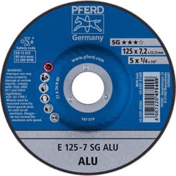 Skrubbskiva bockad 125 mm 22.23 mm PFERD Sg Alu