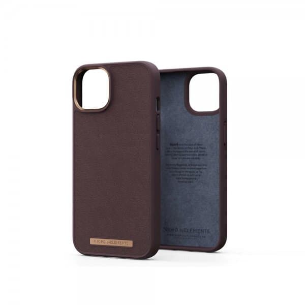 Njord by Elements iPhone 14 Skal Genuine Leather Case Brun