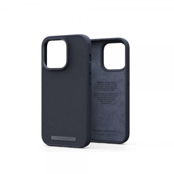 Njord by Elements iPhone 14 Pro Max Deksel Genuine Leather Case Svart