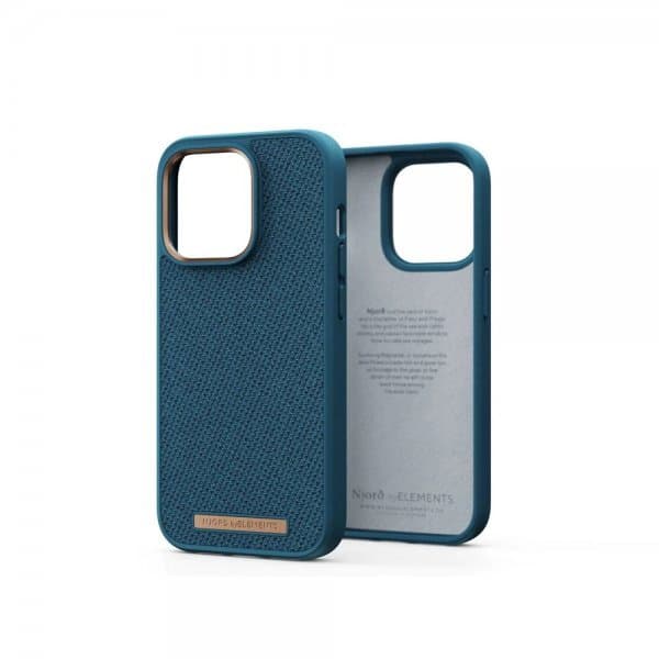 Njord by Elements iPhone 14 Pro Max Skal Fabric Just Case Deep Sea