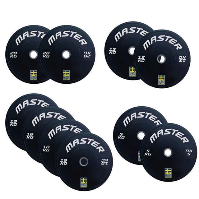 Master Fitness Bumper Set 120 kg SkiTeam
