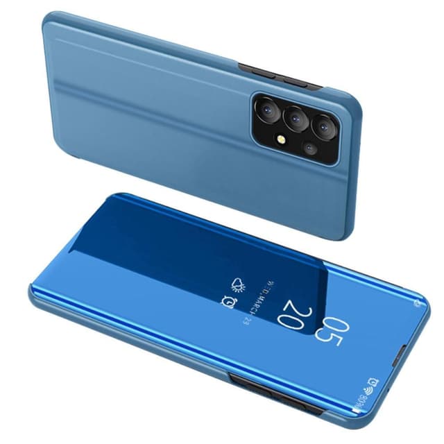SKALO Samsung A13 4G Clear View Spegel fodral - Blå