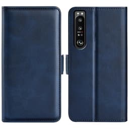 SKALO Sony Xperia 1 IV Premium Plånboksfodral - Blå