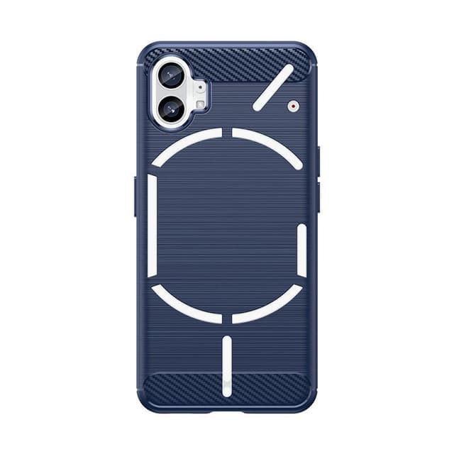 SKALO Nothing Phone (1) Armor Carbon Stødsikker TPU-cover - Blå