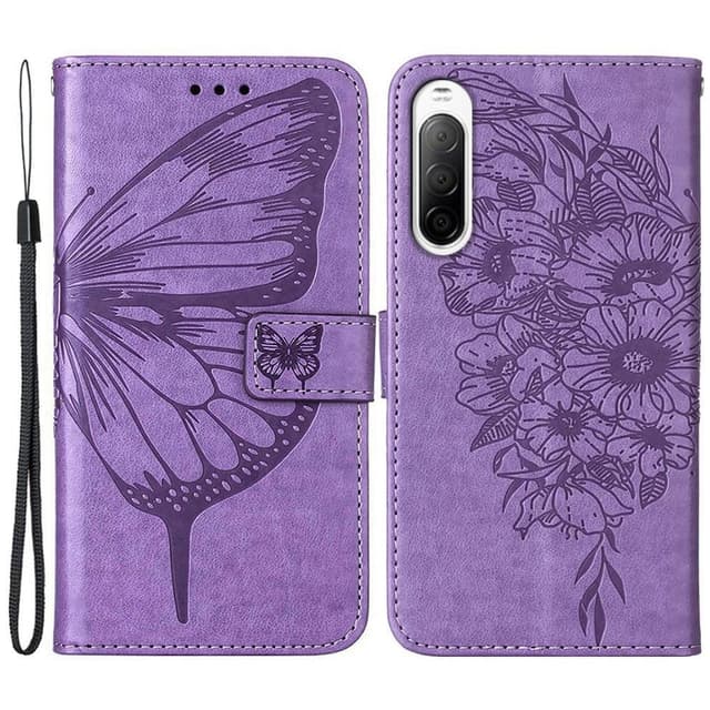 SKALO Sony Xperia 10 IV Mandala Plånboksfodral - Lila