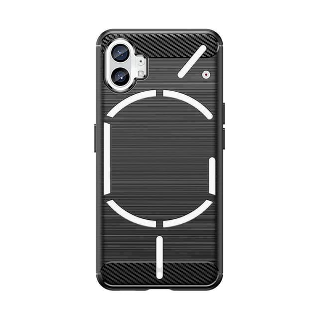 SKALO Nothing Phone (1) Armor Carbon Stødsikker TPU-cover - Sort