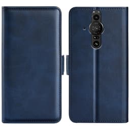 SKALO Sony Xperia PRO-I Premium Wallet Lompakkokotelo - Sininen