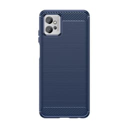 SKALO Motorola Moto G32 Armor Carbon Iskunkestävä TPU suojakuori - Sininen