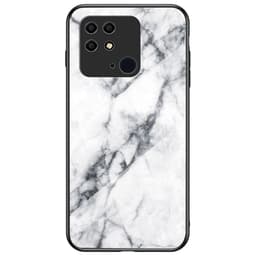 SKALO Xiaomi Redmi 10C Marmor Härdat Glas TPU-skal - Motiv 3