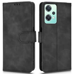 SKALO OnePlus Nord CE 2 Lite 5G Matt PU-læderpungetui - Sort