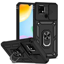 SKALO Xiaomi Redmi 10C Armor Hybrid Metal Ring Camera Slider - Sort