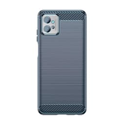 SKALO Motorola Moto G32 Armor Carbon Iskunkestävä TPU suojakuori - Harmaa