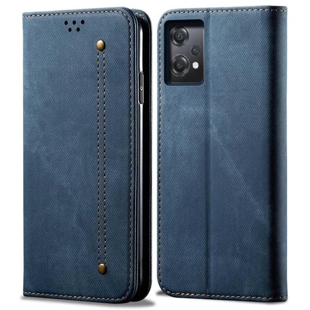 SKALO OnePlus Nord CE 2 Lite 5G Jeans Flip Cover - Blå