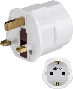 Goobay Netadapter UK, hvid