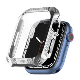 Apple Watch 7 41 mm kotelo PC / karkaistu lasi Hopea
