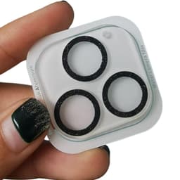 Glitter kameran linssisuoja Musta iPhone 13 Mini