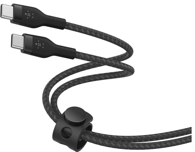 Belkin BoostCharge Pro Flex USB-C til USB-C 2.0-kabel (sort)