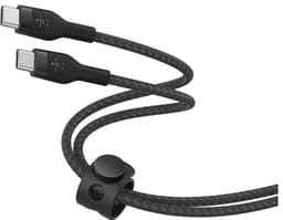 Belkin BoostCharge Pro Flex USB-C till USB-C 2.0-kabel (svart)