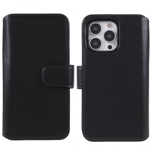 Nordic Covers iPhone 14 Pro Etui Essential Leather Raven Black