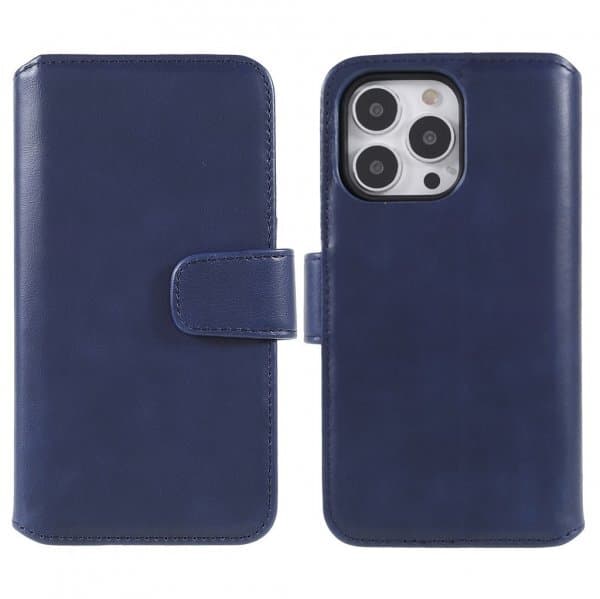 Nordic Covers iPhone 14 Pro Etui Essential Leather Heron Blue