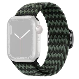 SKALO Flettet Rem Apple Watch 42/44/45/49 mm - Grøn-Sort