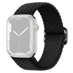 SKALO Punottu -ranneke Apple Watch 42/44/45/49mm - Musta