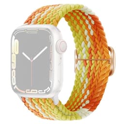 SKALO Punottu -ranneke Apple Watch Series 1-3 42mm - Oranssi-Keltainen