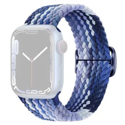 SKALO Flettet Rem Apple Watch 42/44/45/49 mm - Blå-Lyseblå