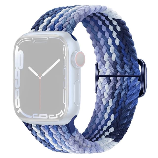 SKALO Flettet Rem Apple Watch 42/44/45/49 mm - Blå-Lyseblå