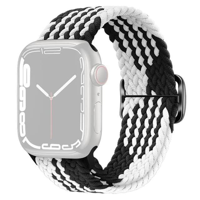 SKALO Flettet Rem Apple Watch 38/40/41mm - Hvid-Sort