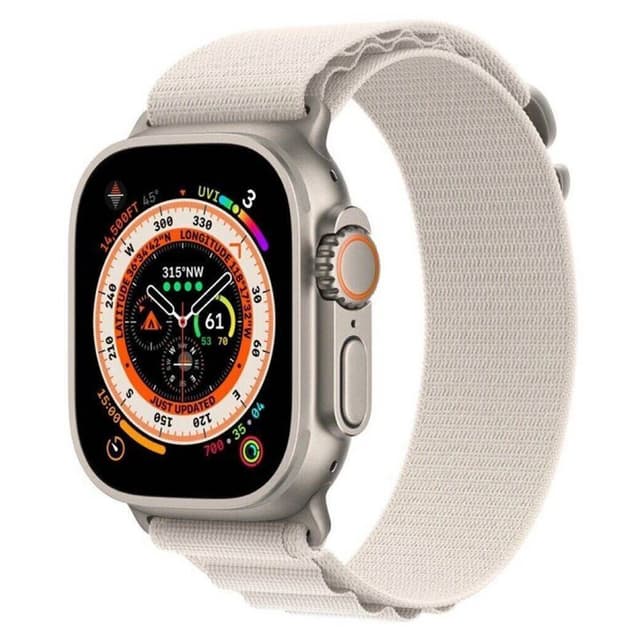 Artic Elastic nylon Armbånd Apple Watch Ultra (49mm) - Starlight
