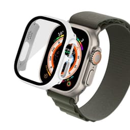Kansi lasikuorella Apple Watch Ultra (49mm) - Valkoinen
