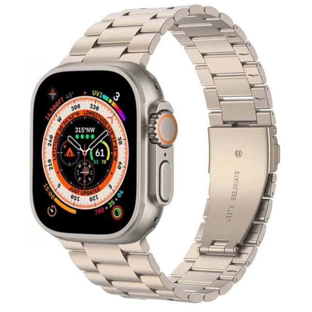 Armbånd Rustfritt stål Apple Watch Ultra (49mm) - Starlight