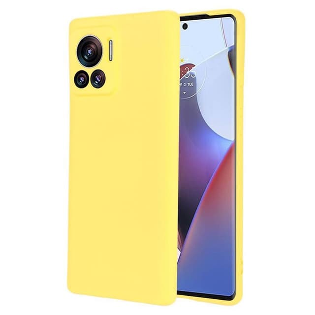 Liquid silikone cover Motorola Edge 30 Ultra - Gul
